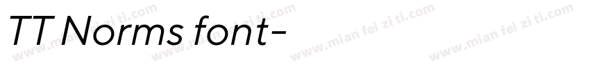 TT Norms font字体转换